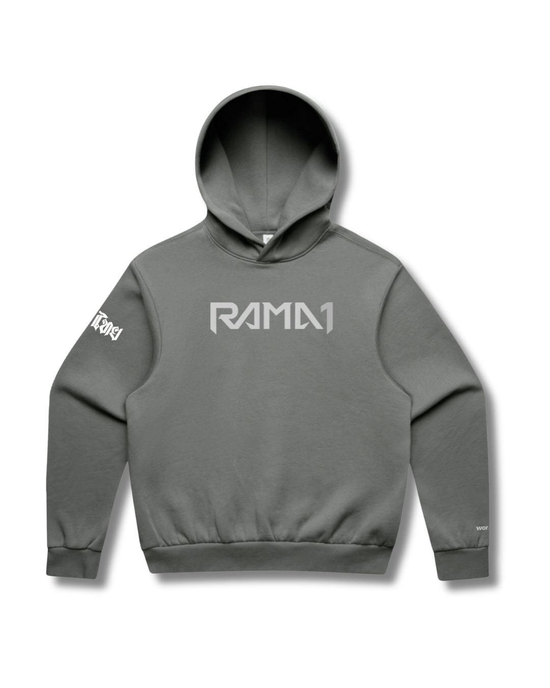Rama1 Box Fit Hoodie – Greyscale Series