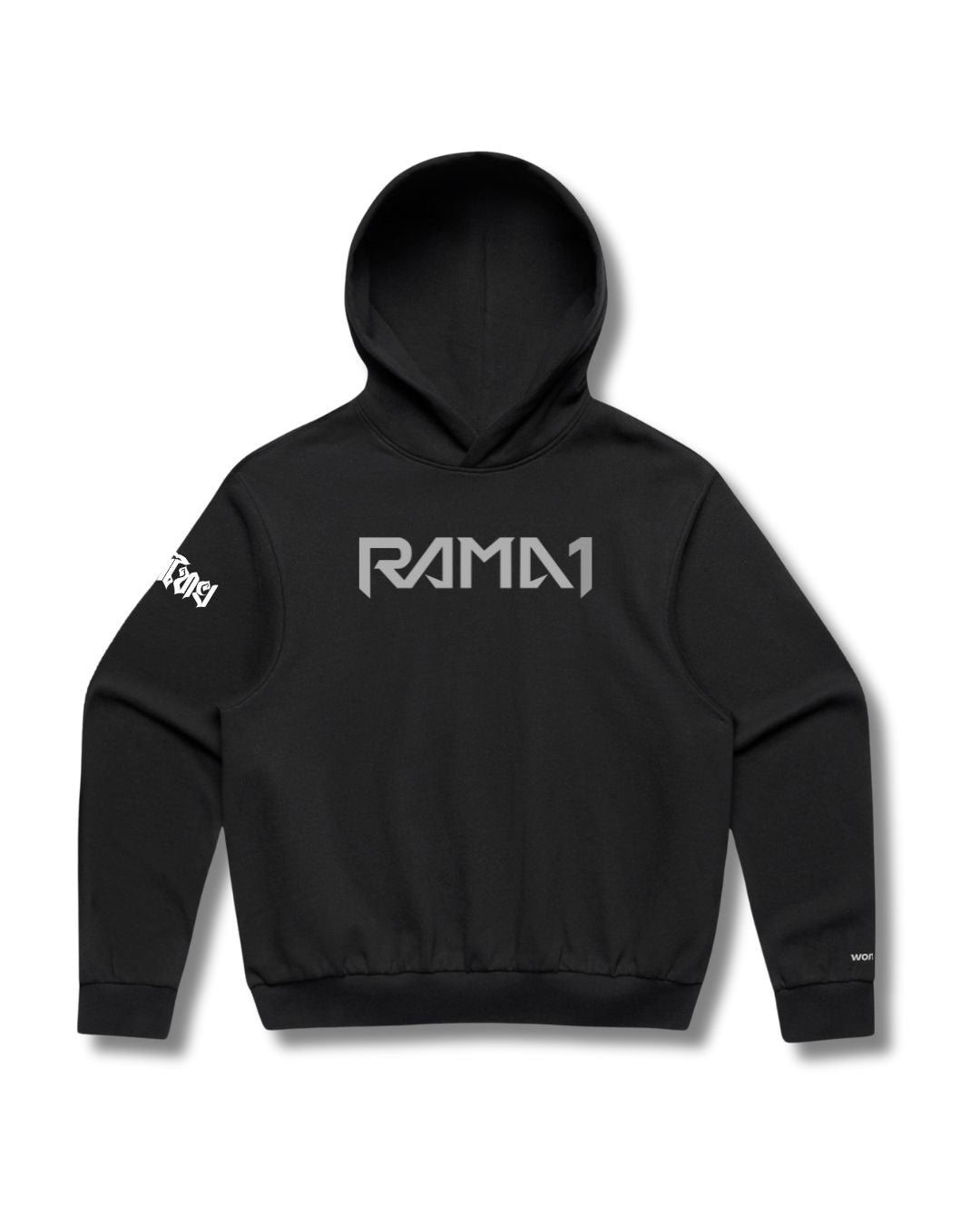 Rama1 Box Fit Hoodie – Greyscale Series