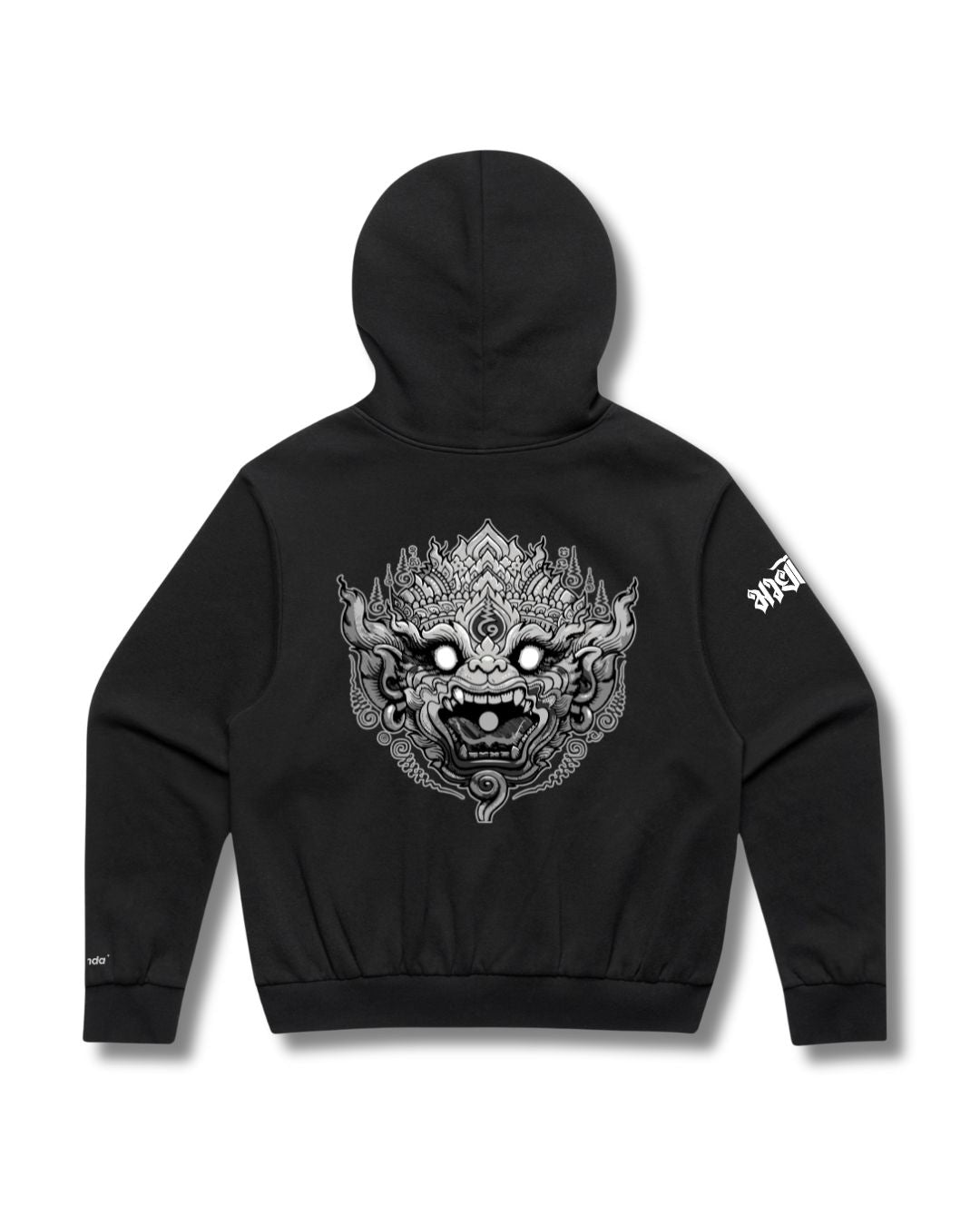 Rama1 Box Fit Hoodie – Greyscale Series