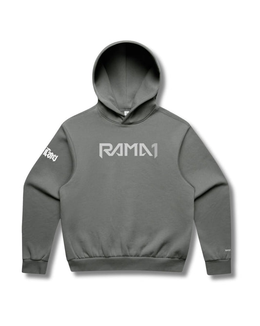 Rama1 Box Fit Hoodie – Greyscale Series