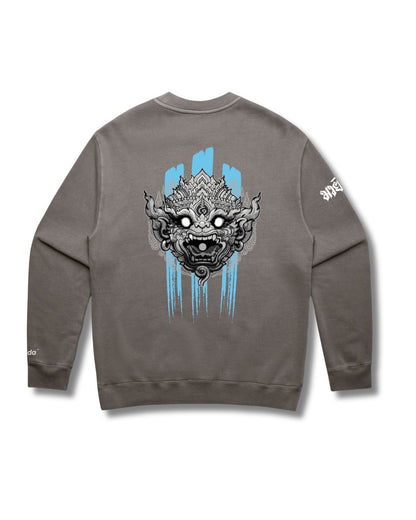 Rama1 Relax Crew – Greyscale / Blue Stripe Edition